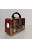 RT-878 Ahşap Nostaljik Görünümlü Fenerli Bluetoothlu USB-SD Card Mp3 Çalar Radyo Müzik Kutusu - 1