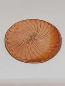 Dekoratif Otantik El Yapımı Spiral Desen Bakır Bardak Altlığı 1/Adet thumbnail 3