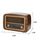 Everton RT-888 Bluetooth, Usb/Sd/Fm 3 Band Radyo Nostalji Müzik Kutusu Büyük Boy - 2