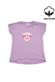 Boncuk İşlemeli Çiçekli Kız Bebek Tshirt bipamuk - 1
