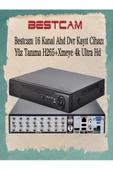 BESTCAM  16 Kanal Ahd Dvr Kayıt Cihazı Yüz Tanıma H265 Xmeye 4k Ultra Hd - 2
