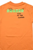 Sevimli Dinozor Baskılı Erkek Bebek Tshirt Turuncu bipamuk - 8