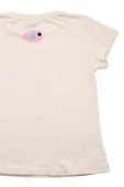 Renkli Balık Baskılı Tshirt Krem bipamuk - 4