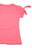 Çiçek Sepet Nakışlı Kız Bebek Tshirt Pembe bipamuk - 4
