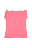 I Have Baskılı Fırfır Kollu Taşlı Kız Bebek Tshirt Pembe bipamuk - 2