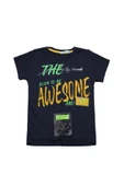Cepli The Baskılı Erkek Bebek Tshirt Lacivert bipamuk - 10
