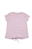 Nakışlı Fitilli Beauty Queen Tshirt Lila bipamuk - 4