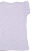 I Have Baskılı Fırfır Kollu Taşlı Kız Bebek Tshirt Lila bipamuk - 8