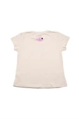 Renkli Balık Baskılı Tshirt Krem bipamuk - 3