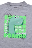 Sevimli Dinozar Baskılı Erkek Bebek Tshirt bipamuk - 2