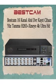 BESTCAM  16 Kanal Ahd Dvr Kayıt Cihazı Yüz Tanıma H265 Xmeye 4k Ultra Hd - 1