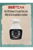 BESTCAM  Ahd 3350 Kamera 5 Mega Piksel Sony Lensli 1080p Full HD Gece Görüşlü Su Geçirmez - 1
