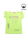 I Have Baskılı Fırfır Kollu Taşlı Kız Bebek Tshirt bipamuk - 4