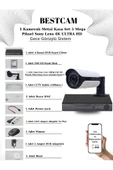 BESTCAM  1 Kameralı Metal Kasa Set 5 Mega Piksel Sony Lensli 4K Ultra HD Gece Görüşlü Sistem 500 GB Hard disk - 1