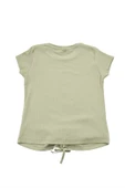 Nakışlı Fitilli Beauty Queen Tshirt Yeşil bipamuk - 10