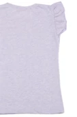 I Have Baskılı Fırfır Kollu Taşlı Kız Bebek Tshirt Lila bipamuk - 4
