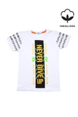 Never Gıve Up Baskılı Erkek Bebek Tshirt Beyaz bipamuk - 6