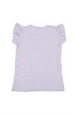 I Have Baskılı Fırfır Kollu Taşlı Kız Bebek Tshirt Lila bipamuk - 2