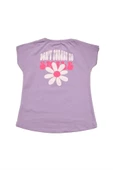Boncuk İşlemeli Çiçekli Kız Bebek Tshirt bipamuk - 3