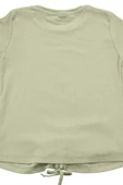 Nakışlı Fitilli Beauty Queen Tshirt Yeşil bipamuk - 11