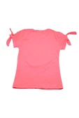 Çiçek Sepet Nakışlı Kız Bebek Tshirt Pembe bipamuk - 7