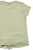 Nakışlı Fitilli Beauty Queen Tshirt Yeşil bipamuk - 12