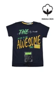 Cepli The Baskılı Erkek Bebek Tshirt Lacivert bipamuk - 6