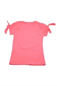 Çiçek Sepet Nakışlı Kız Bebek Tshirt Pembe bipamuk - 3