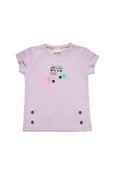 Renkli Balık Baskılı Tshirt Lila bipamuk - 4