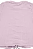 Nakışlı Fitilli Beauty Queen Tshirt Lila bipamuk - 5