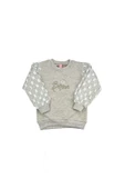 Dantelli Kız Bebek Sweat Krem bipamuk - 1