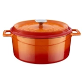 Lava Yuvarlak Döküm Tencere Trendy 28 cm Turuncu Lvytc28k2o - 1