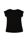 Renkli Roses Baskılı Tshirt Siyah bipamuk - 6