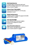 Arçelik Rs 3121 Robot Süpürge Bataryası (YÜKSEK KAPASİTE) 3200mAh Robot Süpürge Pil thumbnail 2