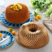 Schafer Cakehaus Döküm Kek Kalıbı 1 Parça-Bronz - 2