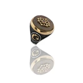 Osmanlı Motif Türk Ay Yıldız Gümüş Erkek Yüzük thumbnail 1