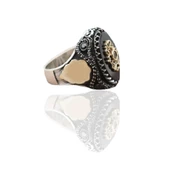 Oniks Taşlı Erkek Gümüş Yüzük thumbnail 1