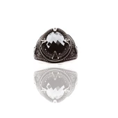 Onix Taşlı 925 Ayar Gümüş Erkek Yüzüğü thumbnail 3