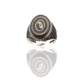 Kartal Figürlü Onix Taş 925 Ayar Gümüş Erkek Yüzüğü thumbnail 1