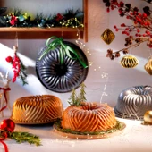 Schafer Cakehaus Döküm Kek Kalıbı 1 Parça-Bronz - 1