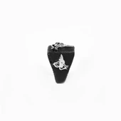 Tuğra İşlemeli Oksitli Gümüş Erkek Yüzüğü thumbnail 2