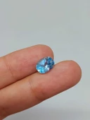 Mavi Topaz Taşı Oval Kesim (Ortalama 1.5 karat) (55578) thumbnail 1
