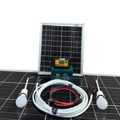 25 Watt Güneş Paneli Aydınlatma Paketi Solar Paket - 1