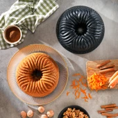 Schafer Cakehaus Döküm Kek Kalıbı 1 Parça-Siyah - 1