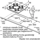 Bosch POP6C6B11O Doğalgazlı Siyah Cam Ankastre Ocak - 3