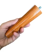2 Adet Ahşap Ayak Açık Meşe 15 Cm Dolap Mobilya Koltuk Kanepe Destek Ayağı Ayakları Konik M8 Civatalı thumbnail 4