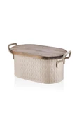THE MİA PRİZMA EKMEK SAKLAMA KABI KARAMEL 40*22*18 CM - 2