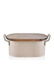 THE MİA PRİZMA EKMEK SAKLAMA KABI KARAMEL 40*22*18 CM - 1