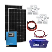 Güneş Enerjisi Karavan Solar Paketi 1kva Mppt İnverter 205w Güneş Paneli - 1