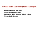 Güneş Enerjisi Bağ Evi Solar Paketi 3KVA İnverter 285W Güneş Paneli 100AH Jel Akü - 1